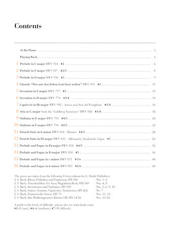 Bach - At the Piano - 16 Well-Known Original Pieces With Practical Comments