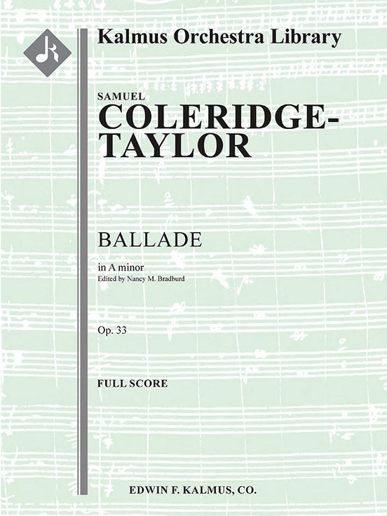 Coleridge-Taylor Ballade Full Score