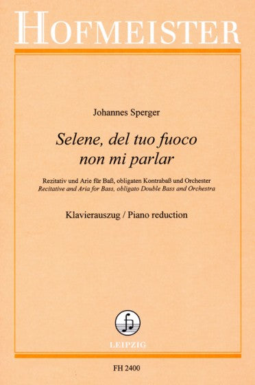 Sperger Recitative and Aria for Bass, Obligato Double Bass and Orchestra