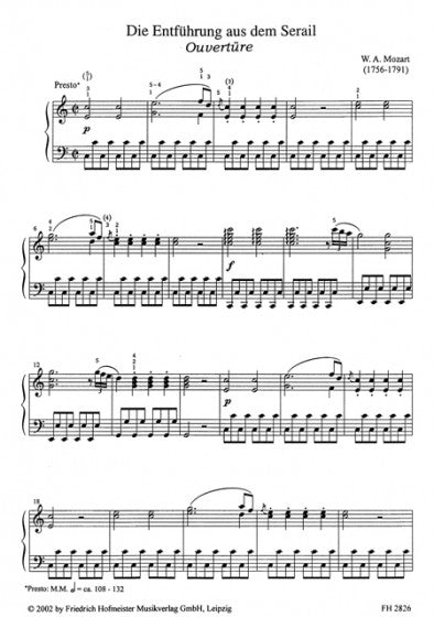 Mozart Abduction from the Seraglio