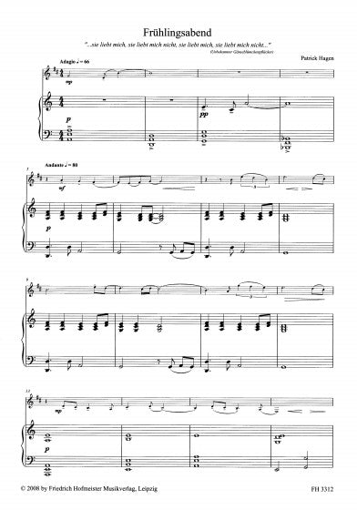 Hagen Arias and Songs for Modern Clarinet Volume 1