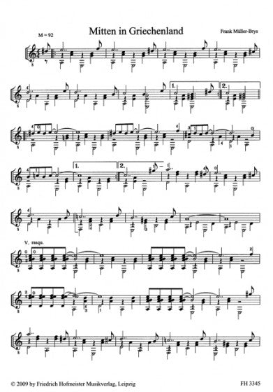 Muller-Brys Impressions from Different Countries for Guitar