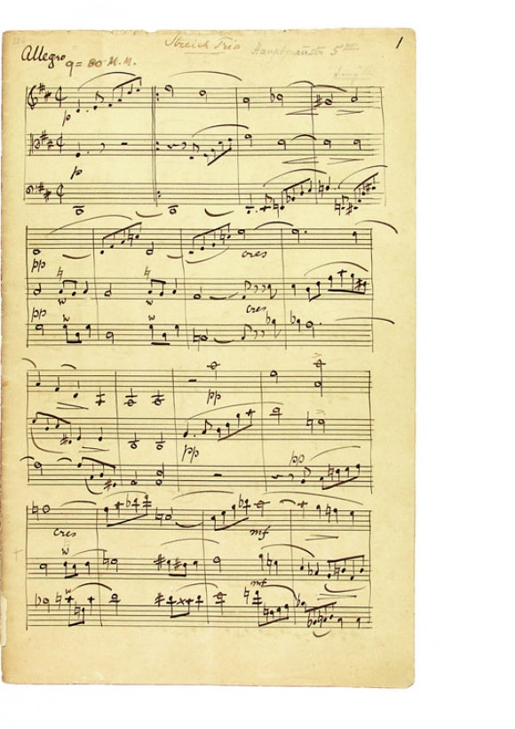 Smyth String Trio in D Op. 6 Facsimile