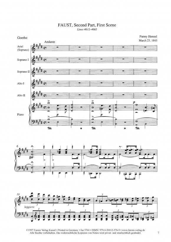 Fanny Hensel Mendelssohn Faust