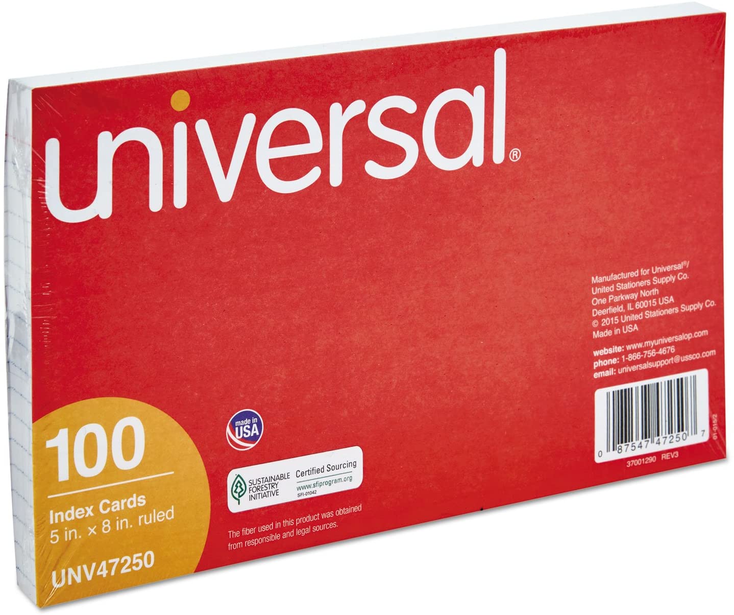 001-227751 Universal Index Cards 4x6