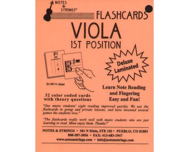 Viola Flash Cards - 32 Flashcard Set