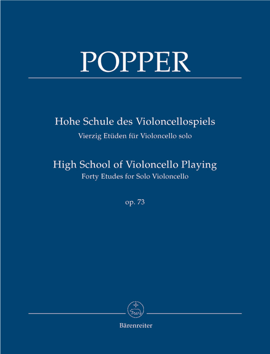 Popper: High School of Violoncello Playin,g op. 73: Forty Etudes for Solo Violoncello