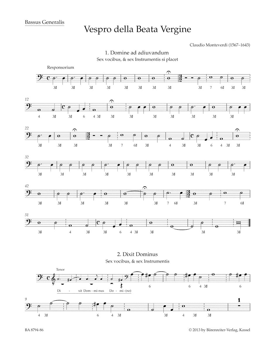 Monteverdi: Vespro della Beata Vergine "Marienvesper"