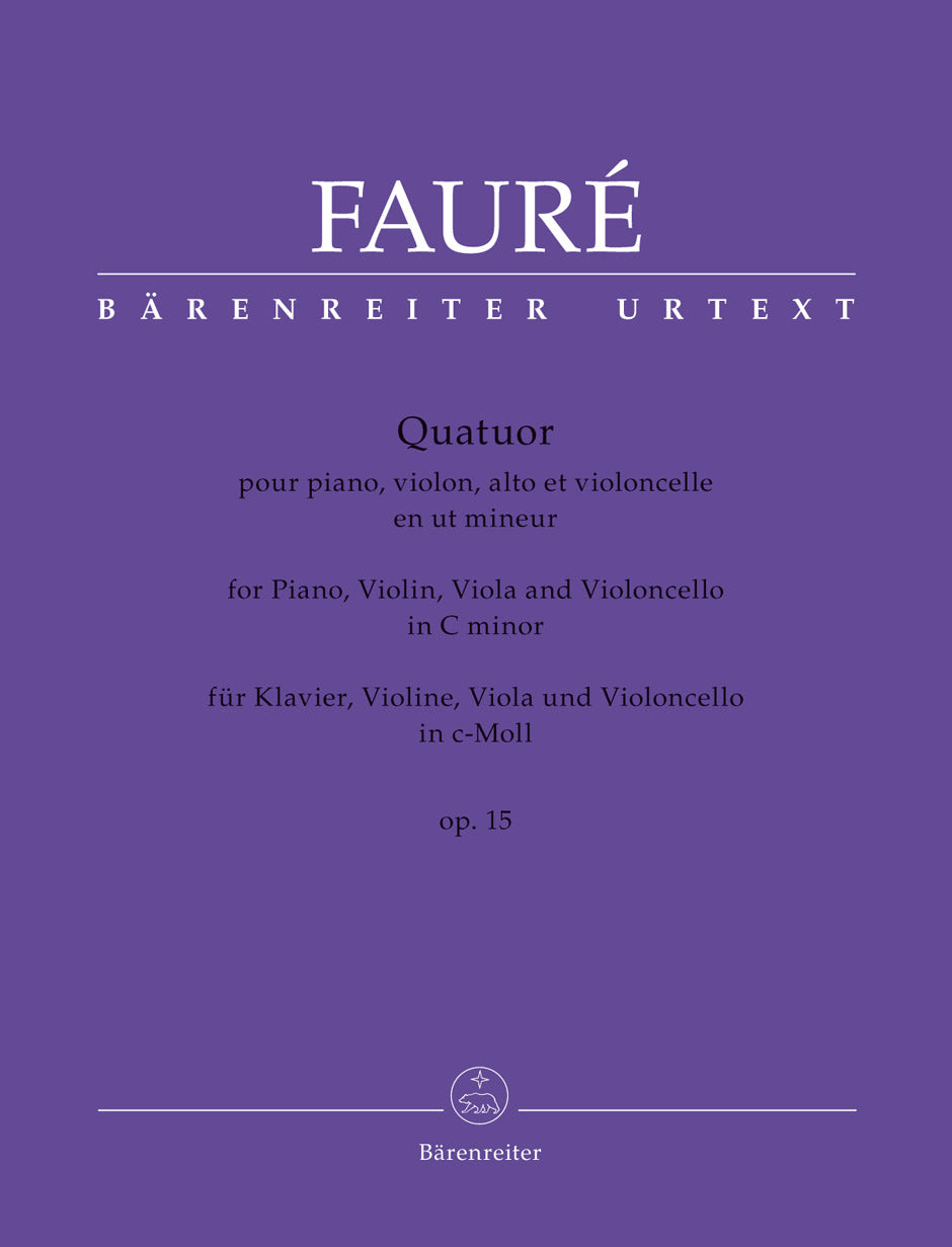Faure Piano Quartet in c minor Opus 15 N 48