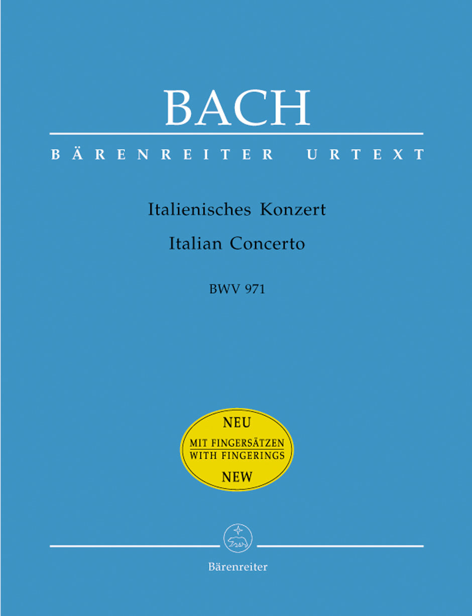 Bach Italian Concerto BWV 971 with fingerings