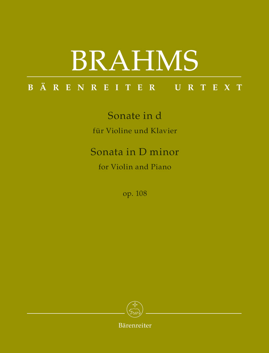 Brahms Sonata for Violin and Piano in D minor op. 108