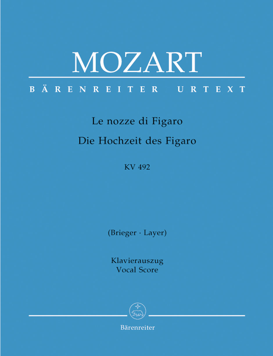 Mozart Marriage of Figaro K. 492 Vocal Score (soft cover) (Transl: Brieger & Friedemann)