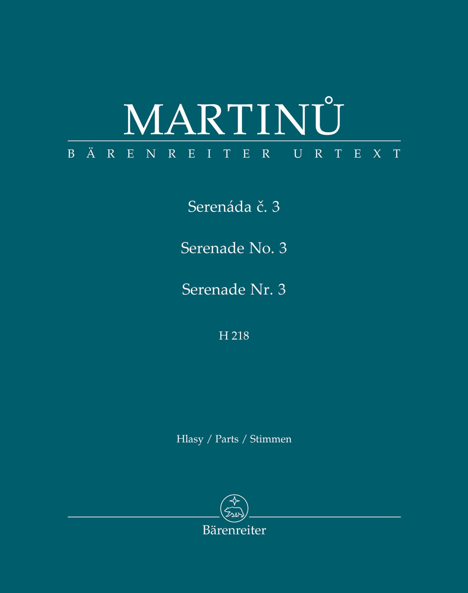 Martinu Serenade No 3 H 218