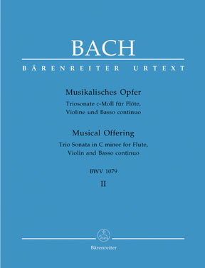 Bach Musical Offering BWV 1079 Volume 2 Trio Sonata in c minor