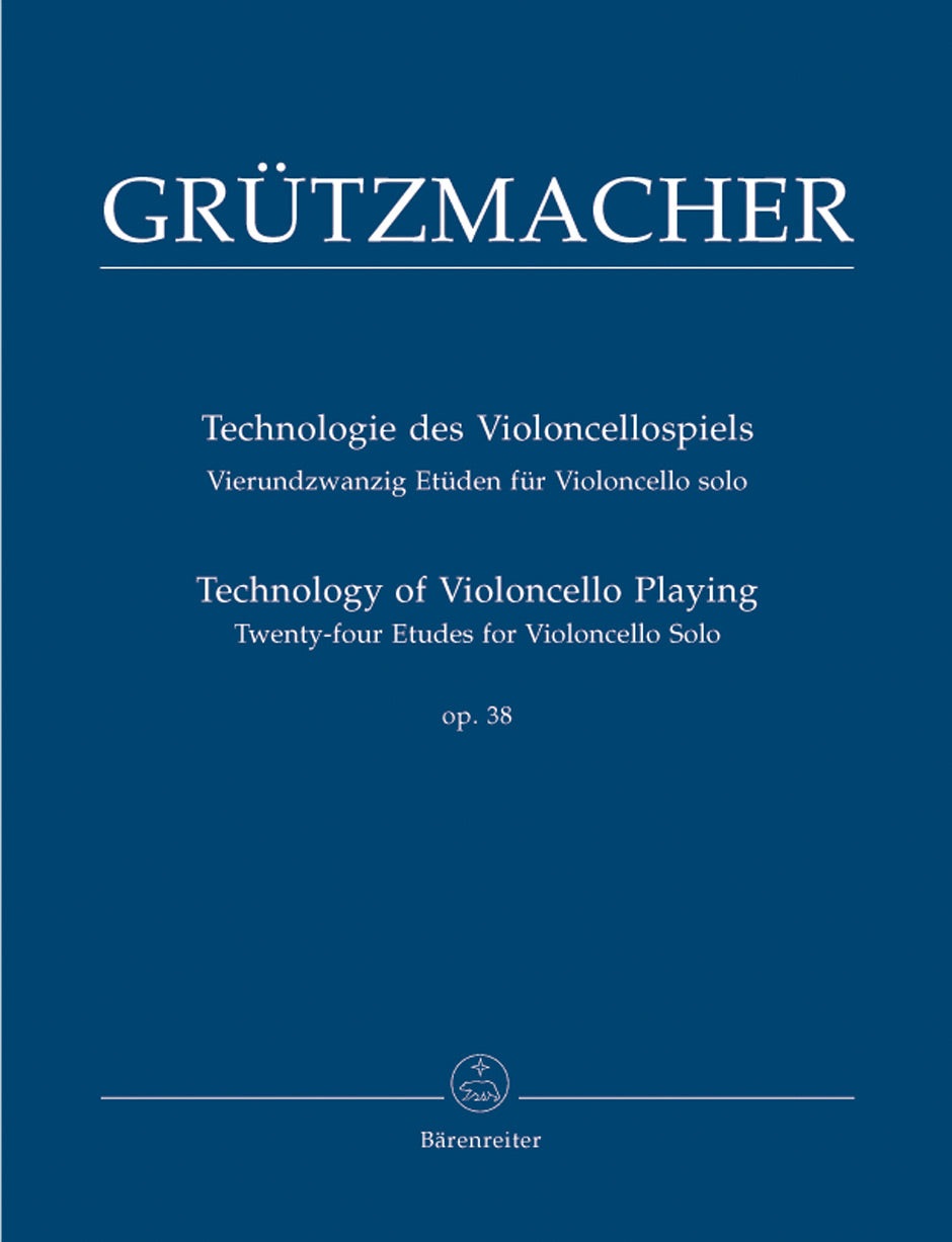 Gruetzmacher Technology of Violoncello Playing op. 38 -Twenty-four Etudes for Violoncello Solo-