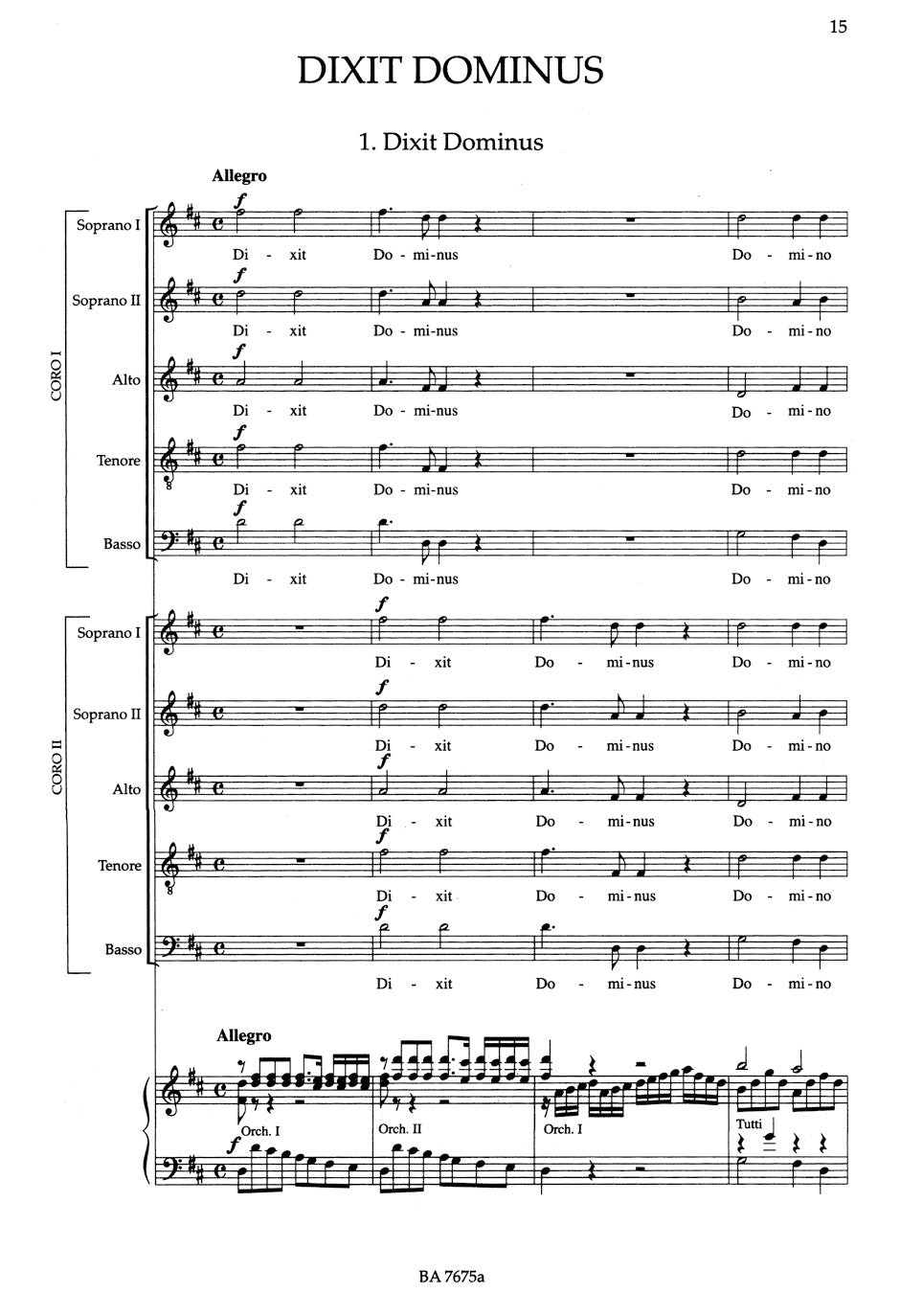 Pergolesi Vespro della Beata Vergine / Vesper