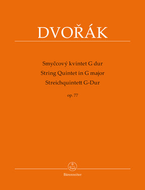 Dvorak String Quintet in G major Opus 77