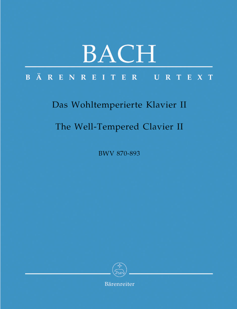 Bach The Well-Tempered Clavier II BWV 870-893 -48 Präludien und Fugen in allen Dur- und Molltonarten. Band 2-