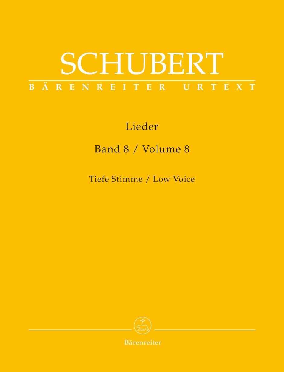 Schubert Lieder, Volume 8 (Low Voice)