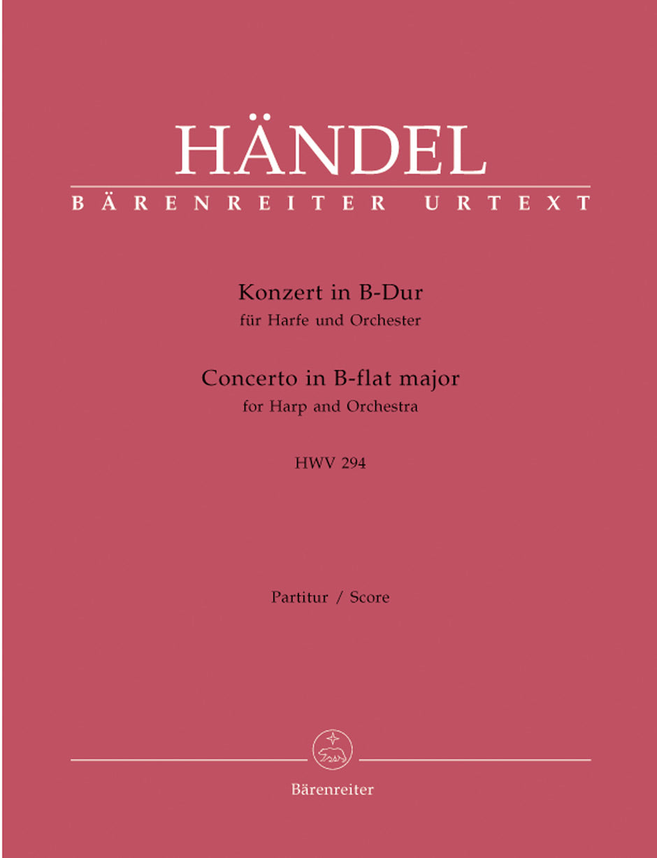 Handel Concerto for Harp and Orchestra B-flat Major op. 4/6 HWV 294
