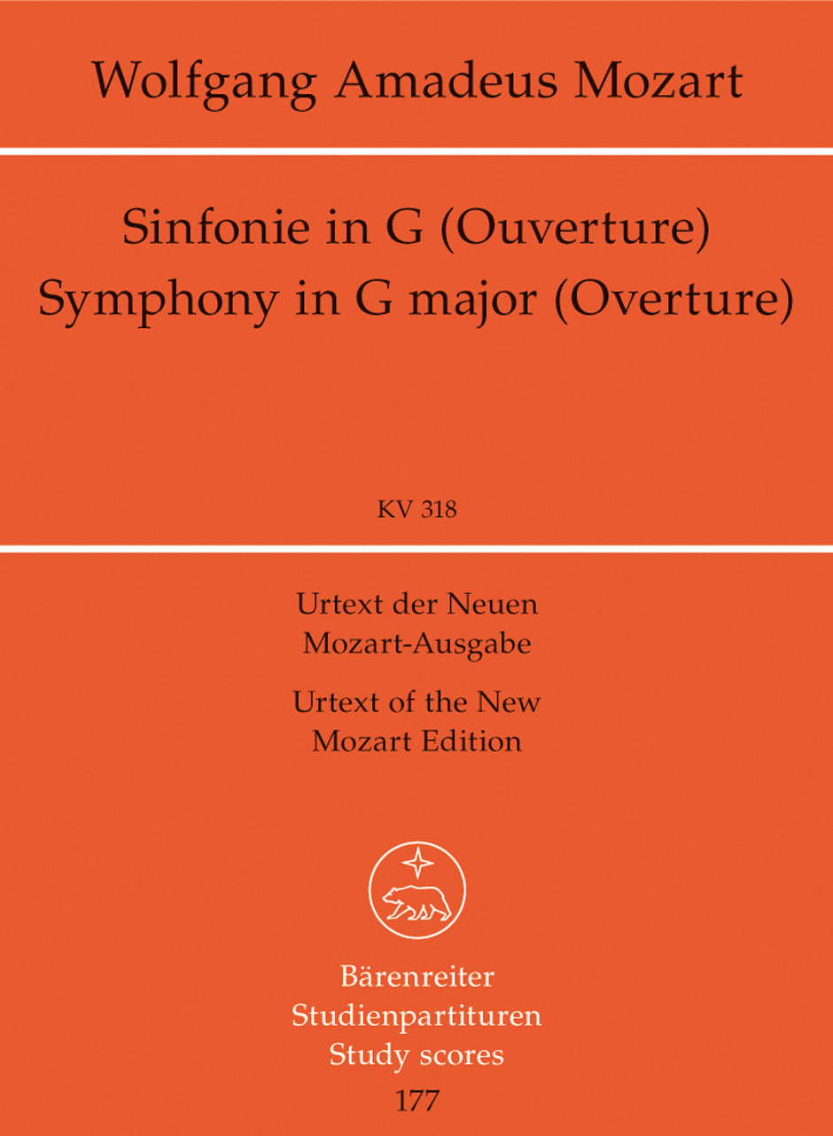 Mozart Symphony No. 32 G major K. 318 -Overture-