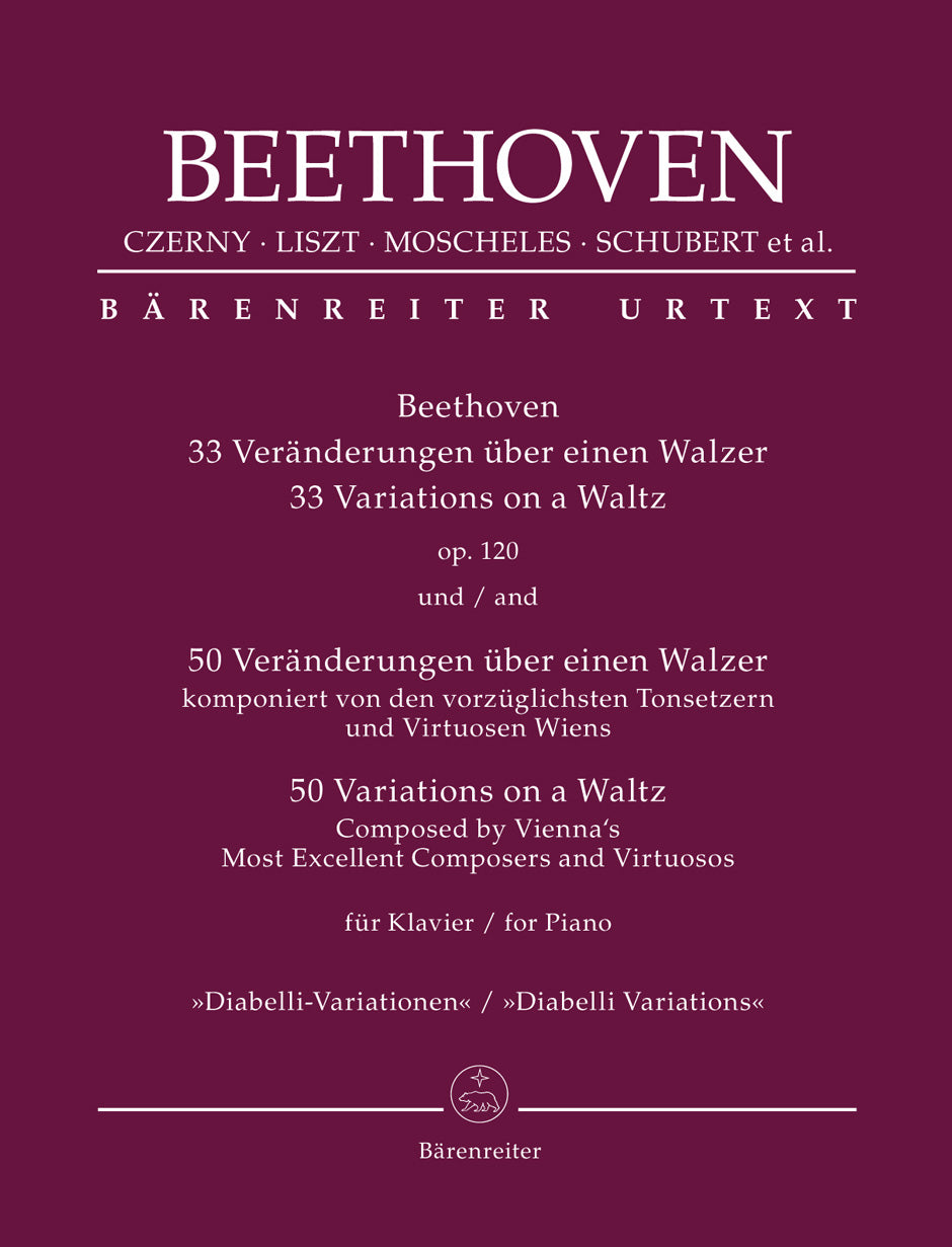 Beethoven 33 Variations on a Waltz op. 120 and 50 Variations on a Waltz
