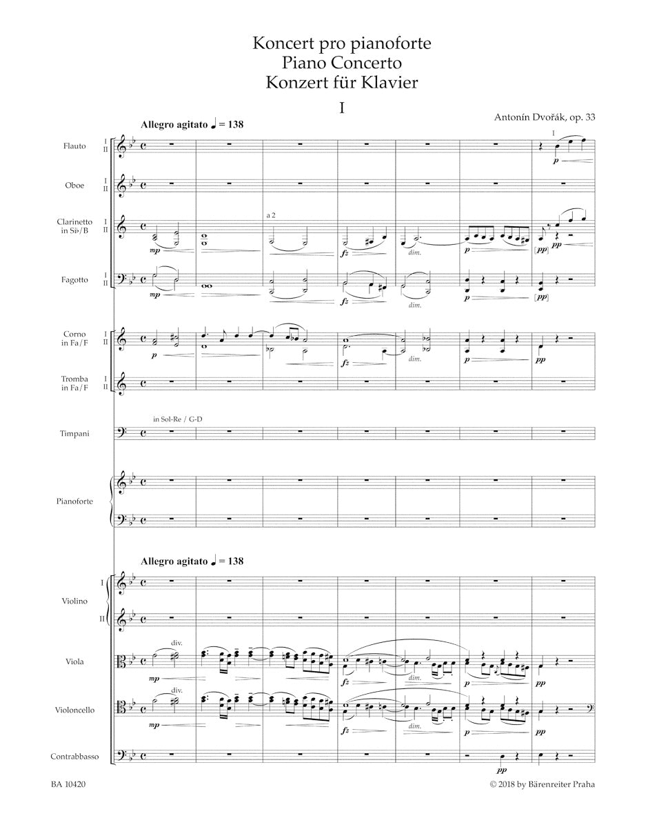 Dvorak Piano Concerto in g-Moll op. 33 B 63