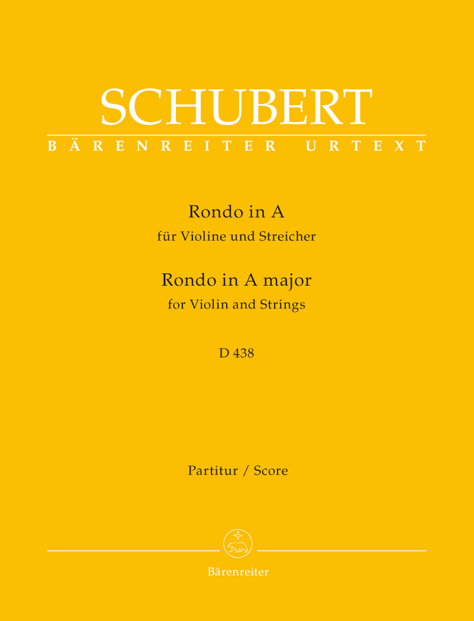 Schubert Rondo for Violin and Strings A major D 438
