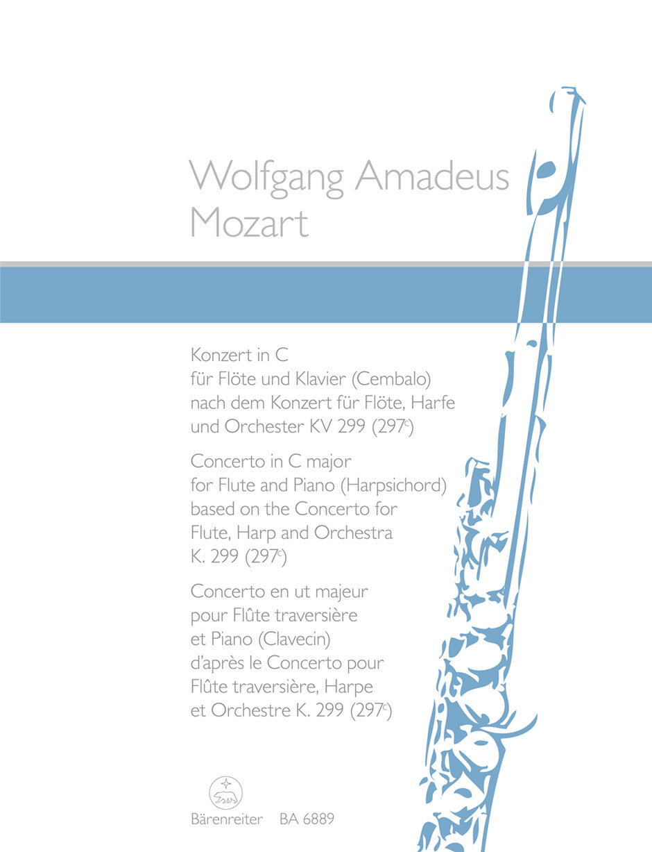 Mozart Concerto for Flute and Piano (Harpsichord) C major (based on th