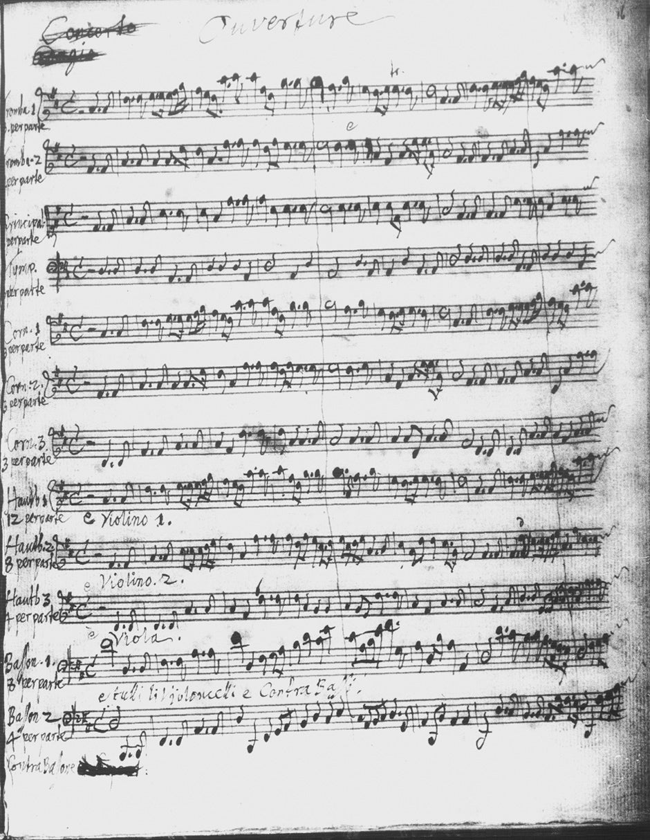 Handel The Musick for the Royal Fireworks - Feuerwerksmusik -facsimile nach dem Autograph der British Library-