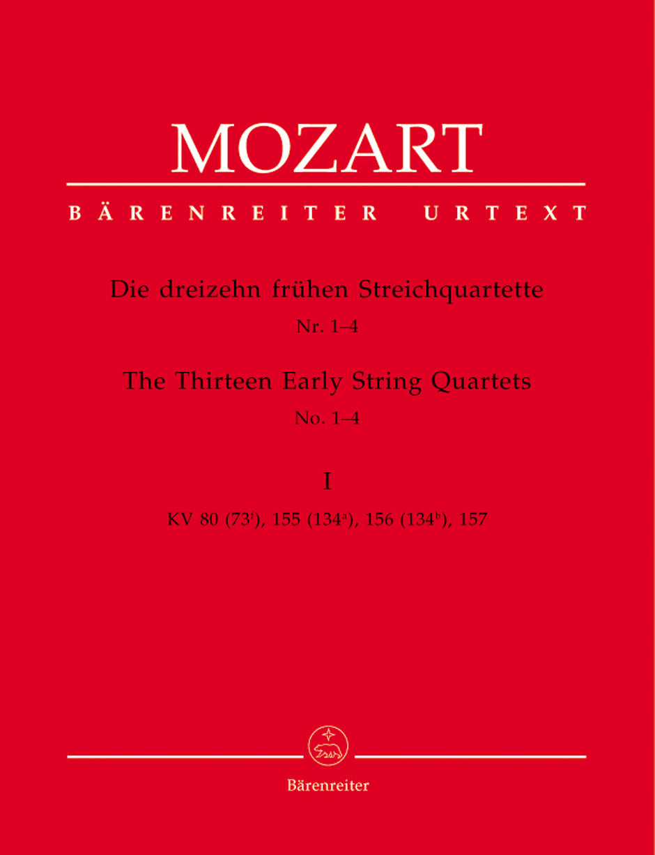 Mozart The Thirteen Early String Quartets Volume 1 (Nos 1-4)