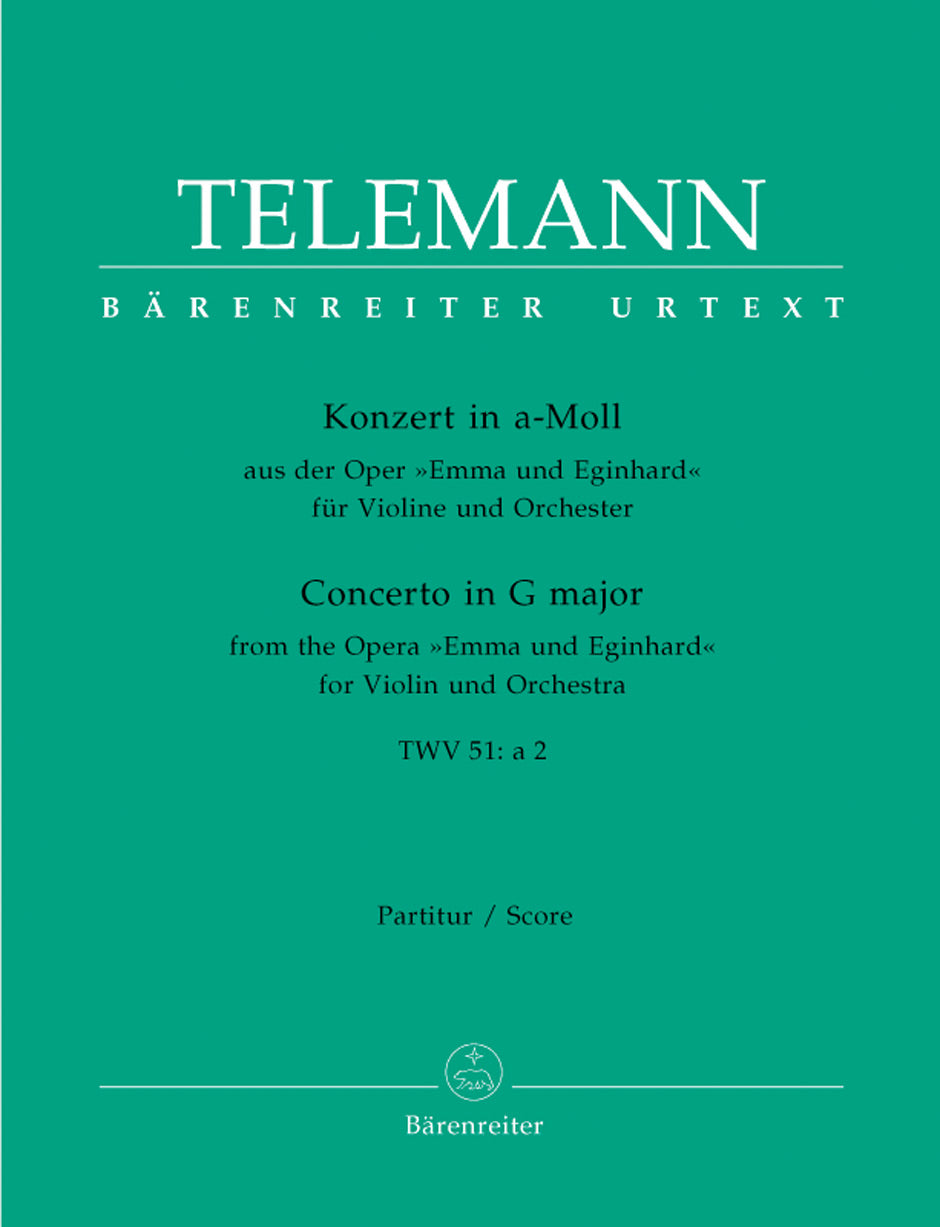 Telemann Concerto for Violin and Orchestra A minor TWV 51:a 2 (From the opera "Emma und Eginhard")