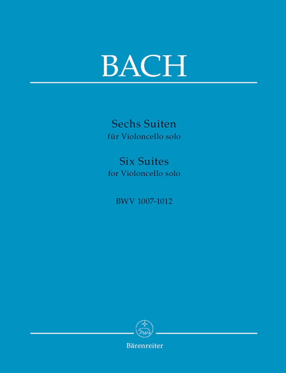 Bach Six Suites for Violoncello solo BWV 1007-1012
