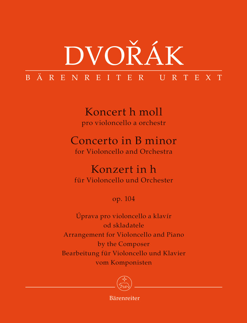 Dvorak Concerto for Violoncello and Orchestra B minor op. 104 (Arrangement for Violoncello and Piano by the Composer)