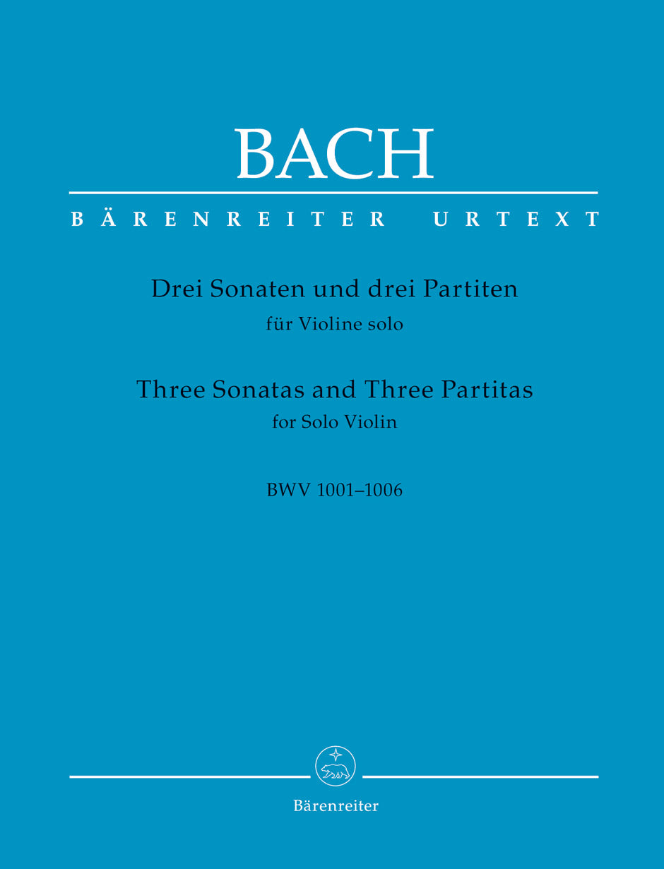 Bach 3 Sonatas and 3 Partitas for Solo Violin BWV 1001-1006