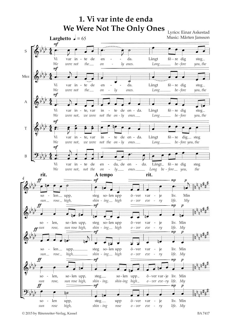 Jansson I Guds Ljus (In The Light Of God)