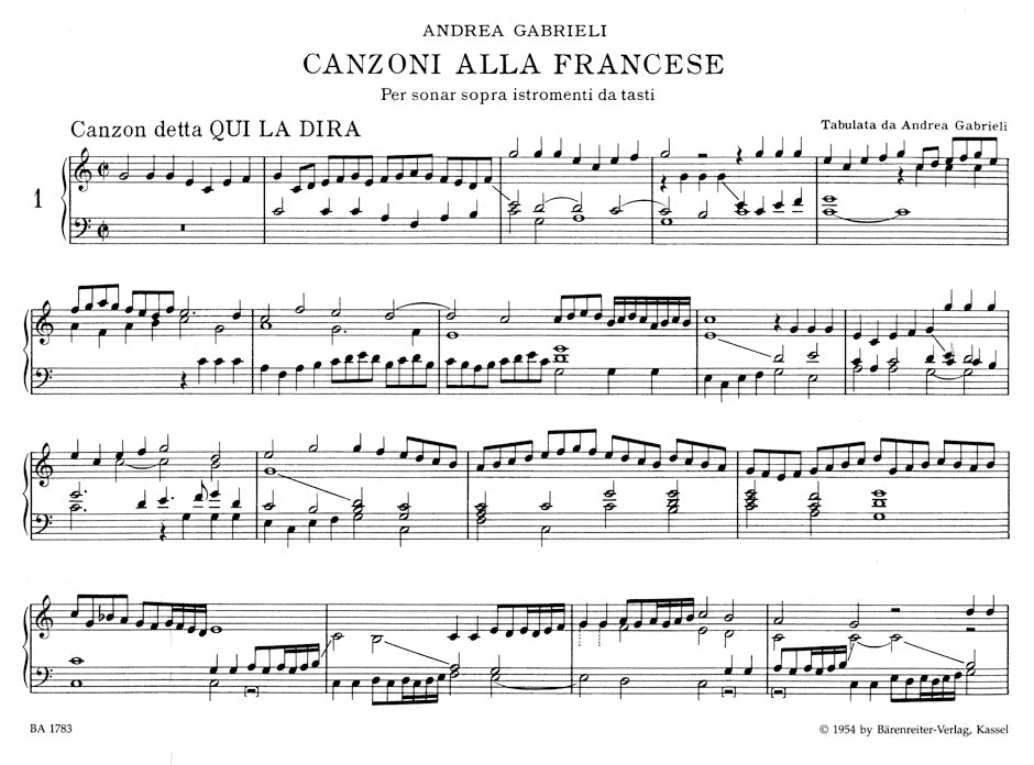 Gabrieli Canzoni alla francese