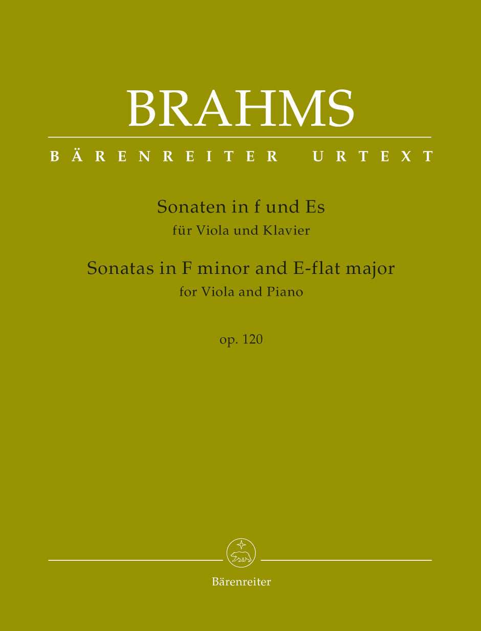 Brahms Sonatas in F minor and E-flat major for Viola and Piano op. 120