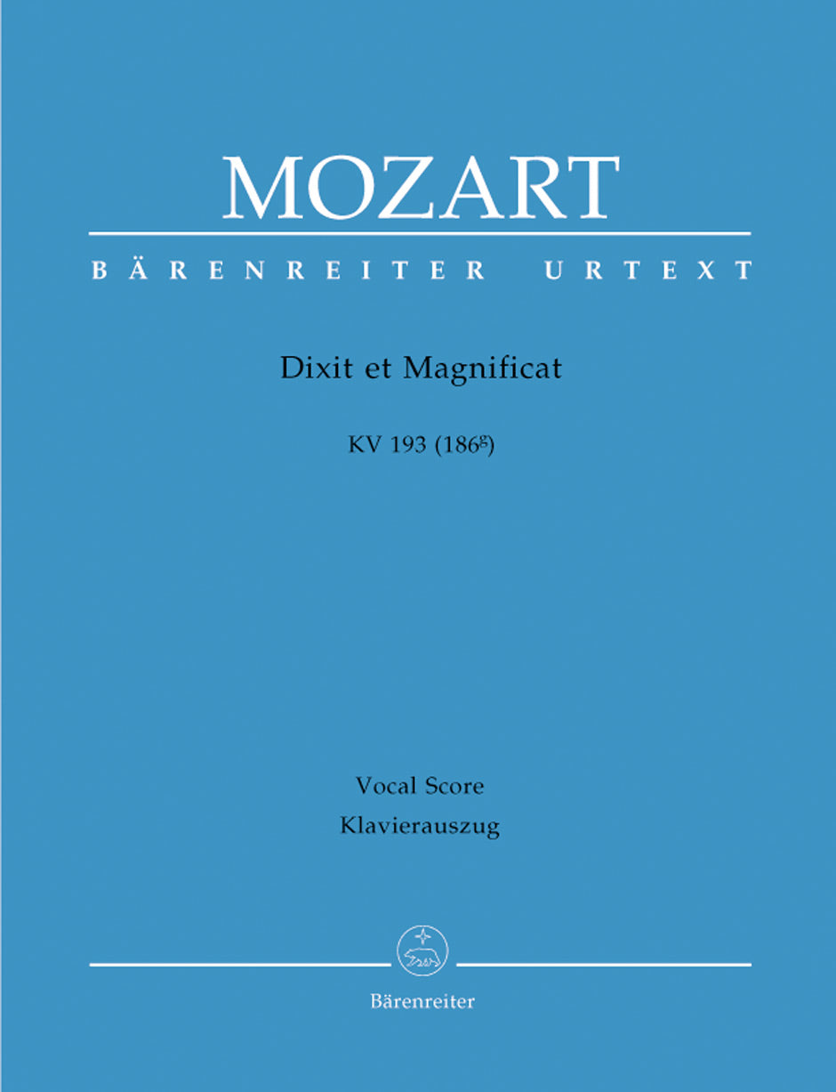 Mozart Dixit et Magnificat K. 193 (186g)