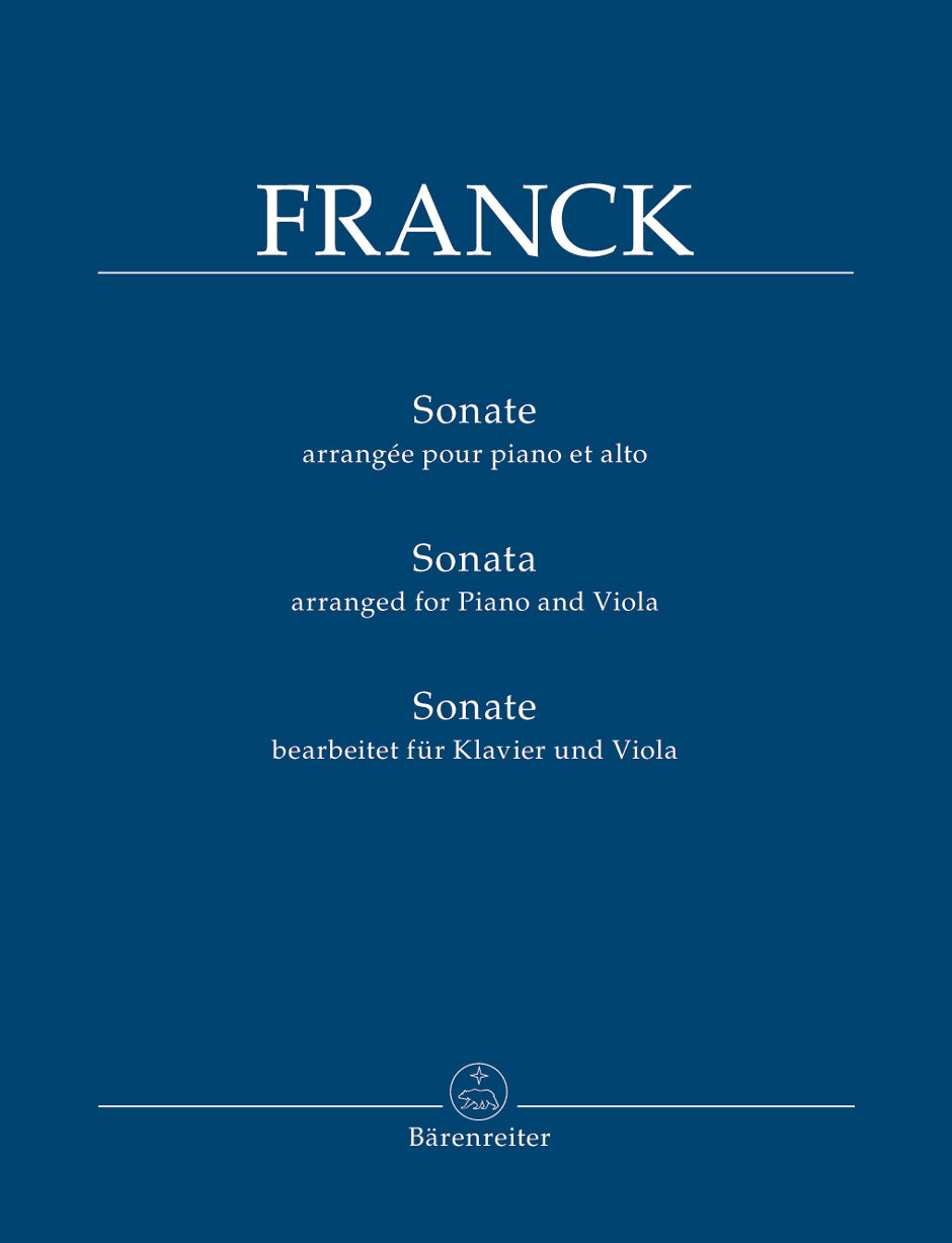 Franck Sonata (arranged for Piano and Viola)