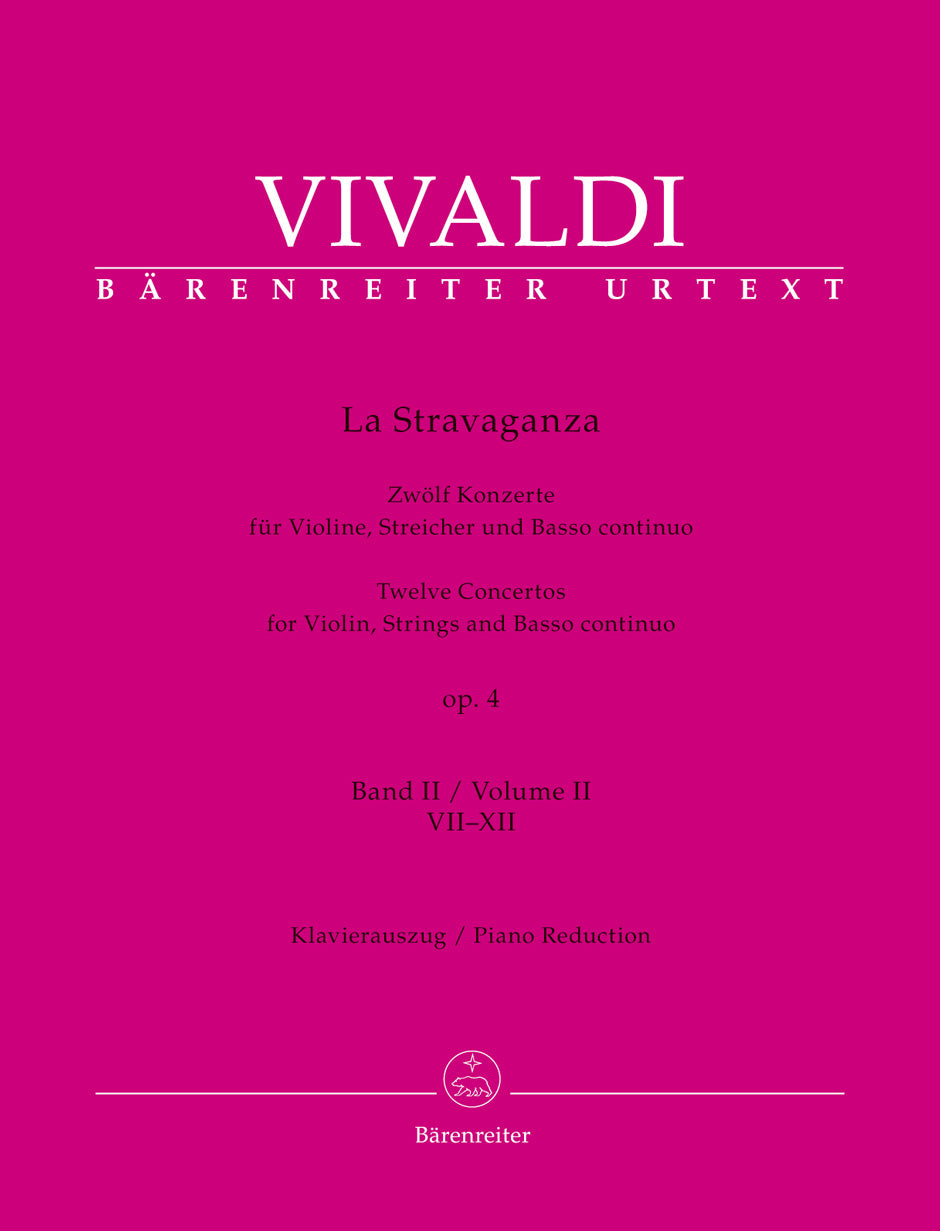 Vivaldi La Stravaganza op. 4 -12 Concertos for Violin, Strings, and Basso Continuo- (Band 2: 7-13))