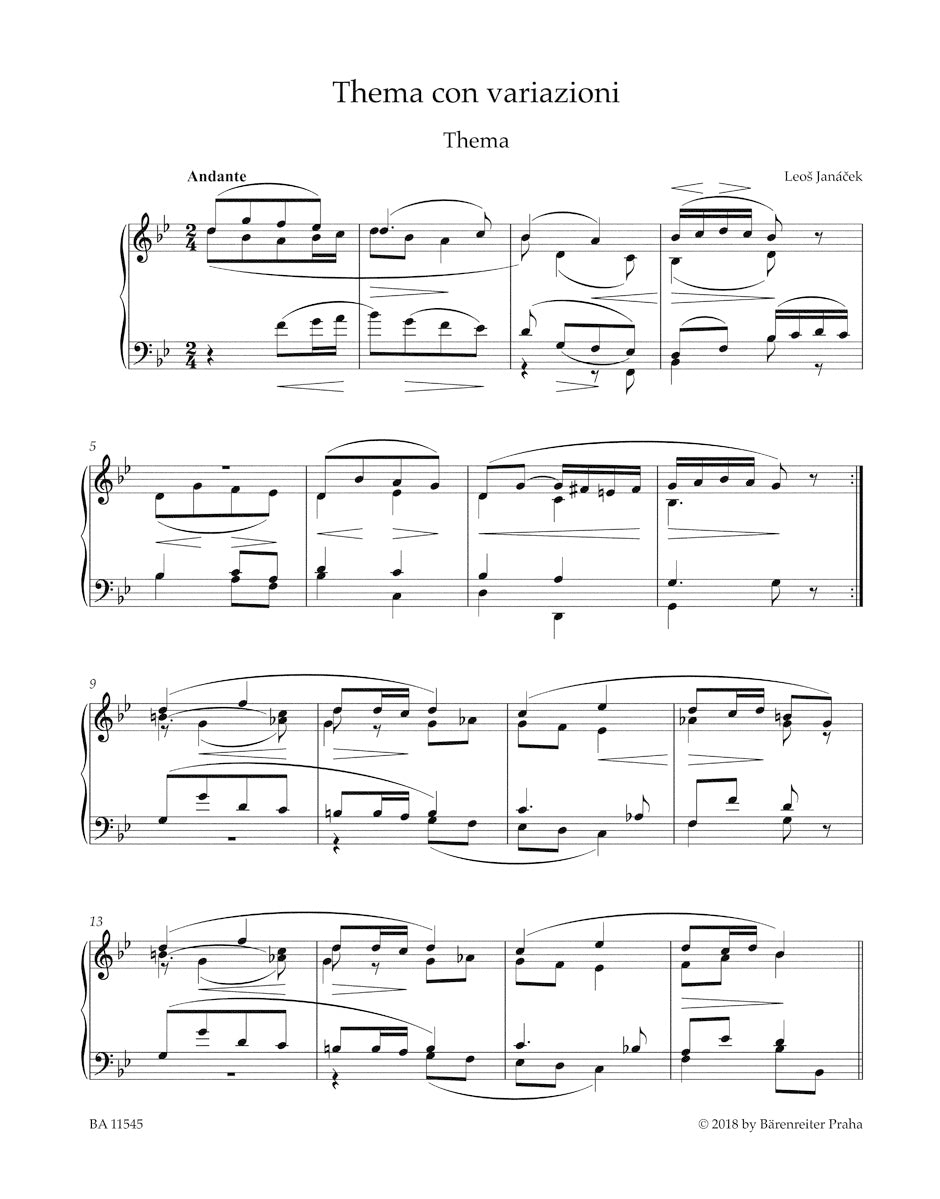 Janacek Selected Piano Works