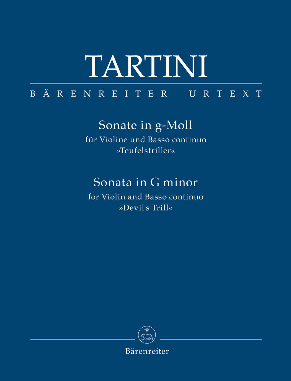 Tartini Sonata for Violin and Basso continuo G minor "Devil's Trill"