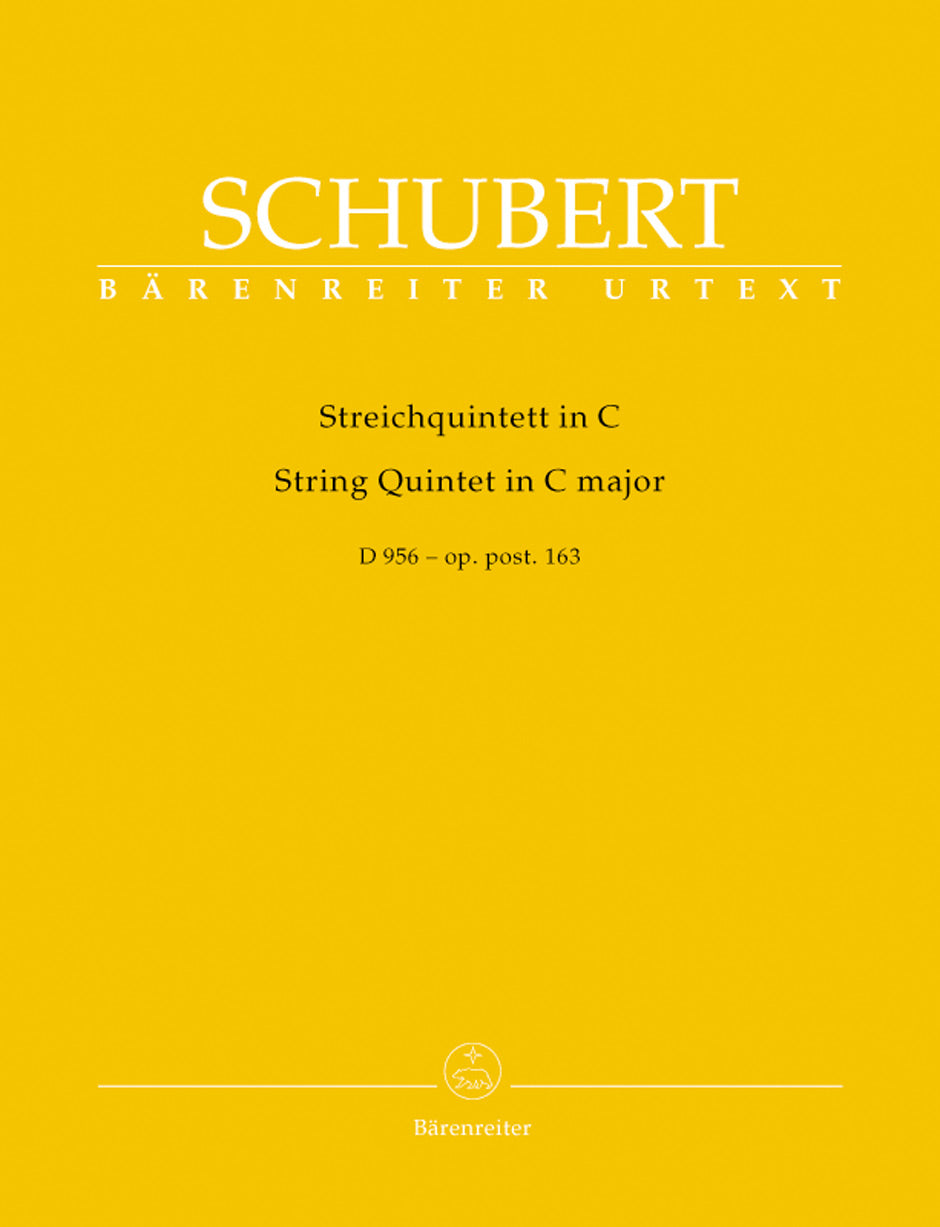 Schubert String Quintet in C major Opus Posthumous 163 D 956