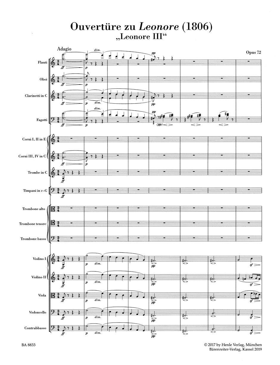 Beethoven Leonore-Overture Nr. 3 (1806)