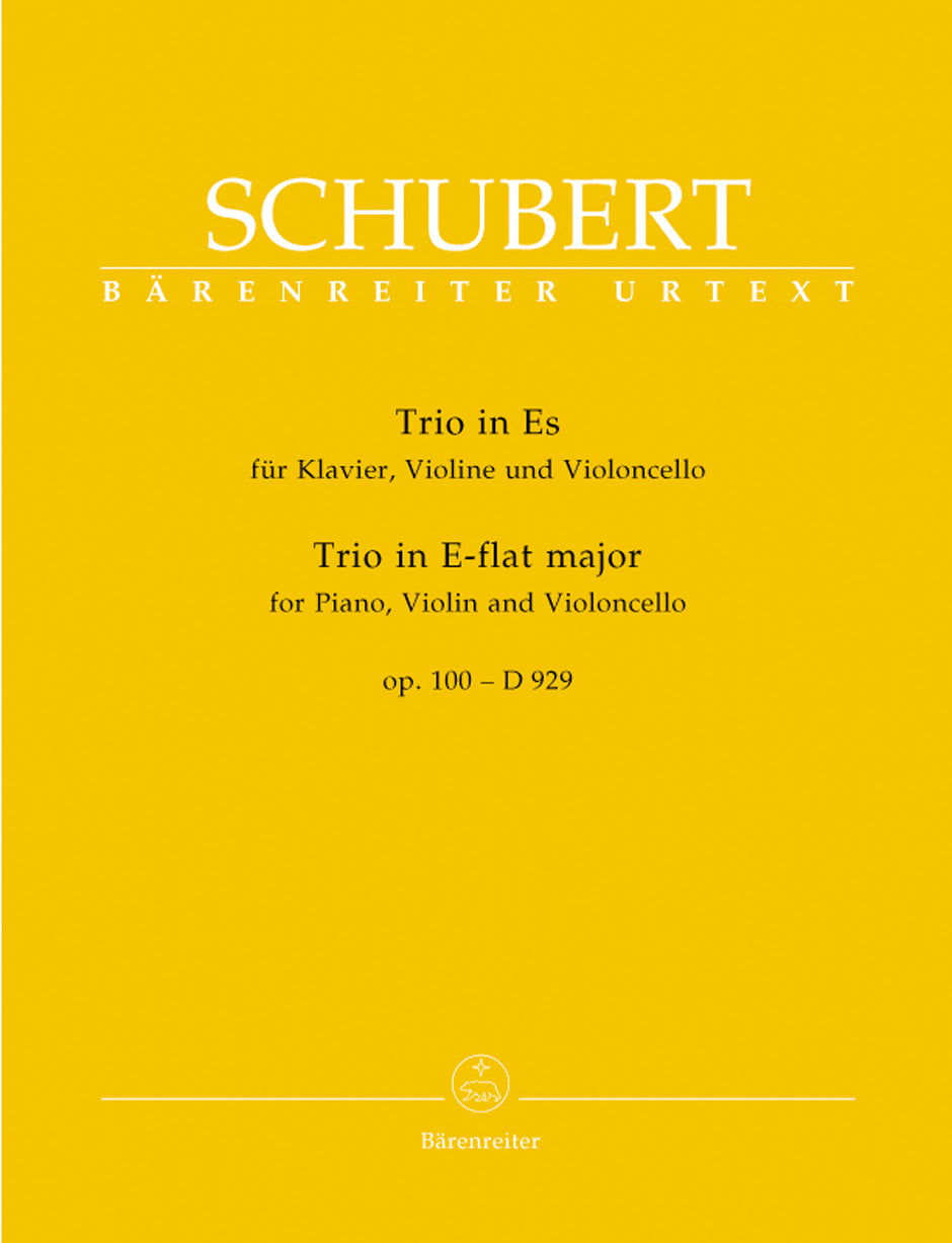 Schubert Piano Trio in E flat major Opus 100 D 929