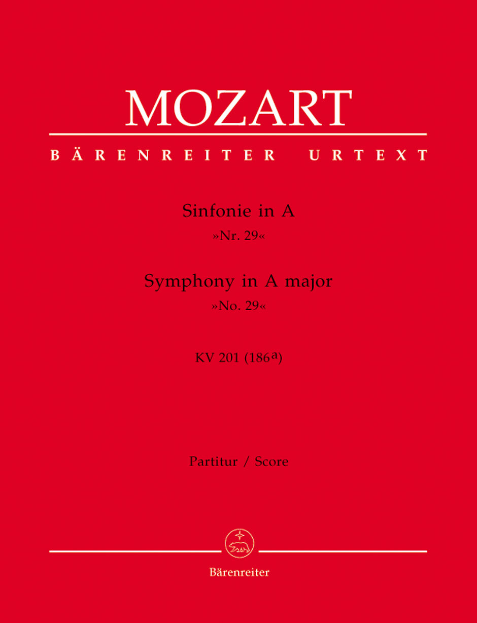 Mozart Symphony Nr. 29 A major K. 201(186a)