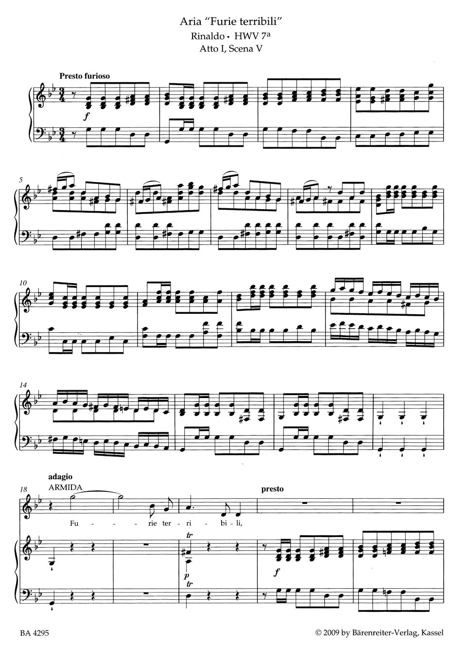 Handel Aria Albums from Handel's Operas -Female Roles for High Voice-