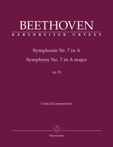 Beethoven Symphony Nr. 7 A major op. 92 Critical Commentary