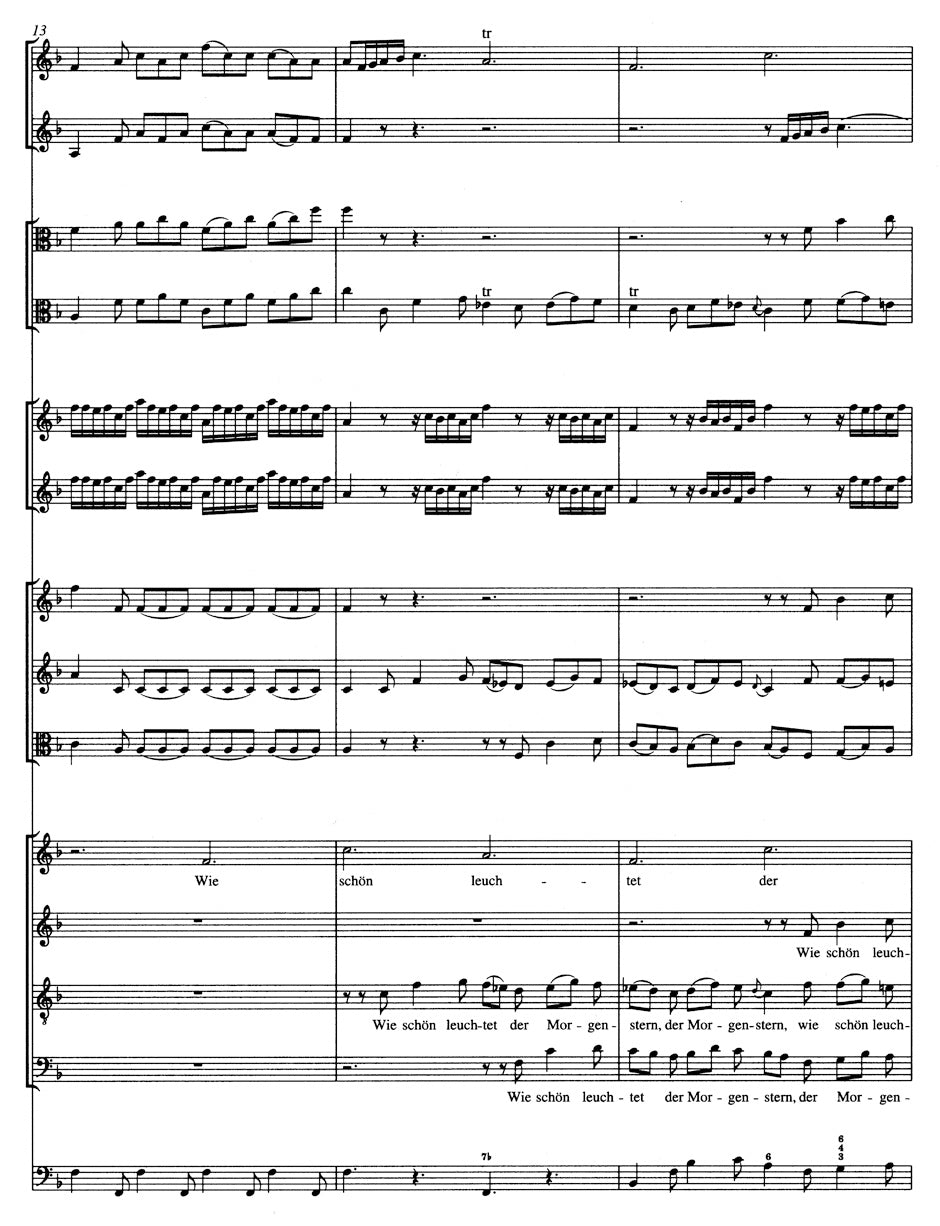 Bach How bright and fair the morning star BWV 1 -Cantata for the Feast of Annunciation Day- Study Score